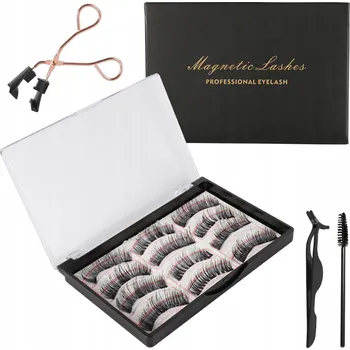Umělé řasy MAGNETICKÉ ŘASY X12 UMĚLÉ ŘASY 6 PÁRŮ APLIKÁTOR SADA ŘASY