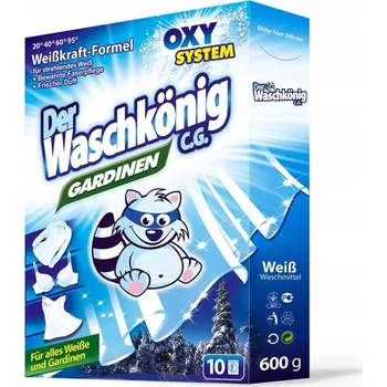 Prací prášek Der Waschkonig Gardinen prací prášek na záclony a bílé prádlo 600 g