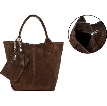 Kabelka Beltimore shopper kabelka z pravé kůže hnědá