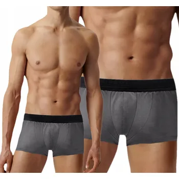 Pánské spodní prádlo Pánské boxerky Atlantic pohodlné z příjemné prémiové viskózy MH-806 L grf