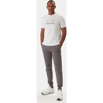 Pánské tričko EA7 Emporio Armani T-Shirt 7M001307 AF10375 Bílá Regular Fit 3XL