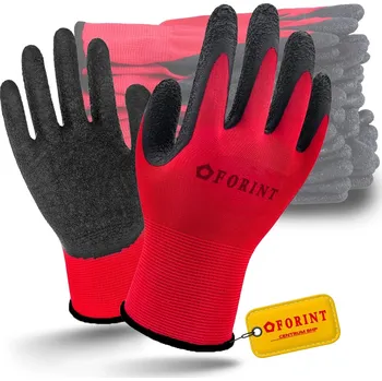 Pracovní rukavice Rukavice FORINT RTELAred velikost 11 - XXL 10 párů