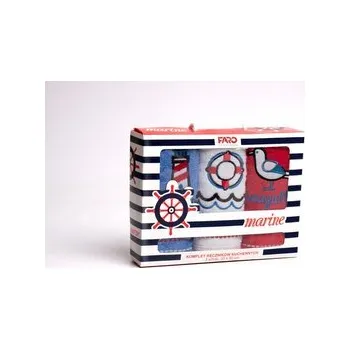 Sprchový závěs RĘCZNIK MARINE KPL.3 SZT 30X50 FROTTE 100% BAW.