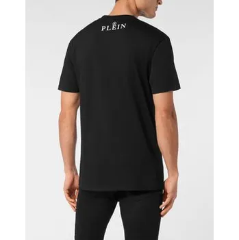 Pánské oblečení PHILIPP PLEIN T-Shirt 23603 Černá Regular Fit S