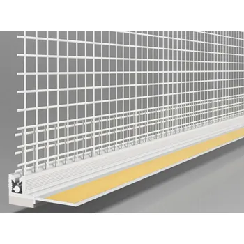 Stavebniny Covernit Začišťovací okenní profil EKO s tkaninou 6 x 1600 mm