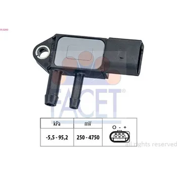 Čidlo automobilu Senzor, tlak výfukového plynu FACET 10.3263