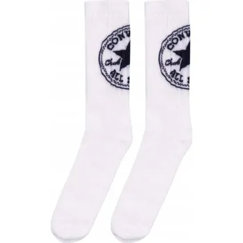 Pánské ponožky Ponožky Converse Bílé 2 balení Vysoké Ponožky 2 páry Dlouhé vel 43-46