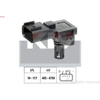 Čidlo automobilu Snímač barometrického tlaku vzduchu KW 493 097