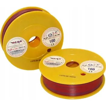elektrický kabel Kabel LGY/H05V-K 0,50 mm2 100 m Červeno-Fialový