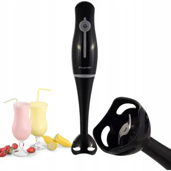 TYČOVÝ MIXÉR sekáček bílý/černý silný KAMILLE KM-6754 250W
