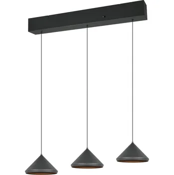 Svítidlo Trio 336210332 LED závěsné stropní svítidlo LAGUNA | 5W integrovaný LED zdroj | 500lm | 2300+3000+4000K + Trio 983-3400 3x LED žárovka TROPFEN 1x4W | E14 | 470lm | 3000K