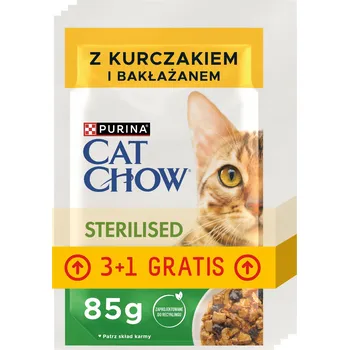 Krmivo pro kočku Vlhké krmivo pro kočky Purina Cat Chow kuře 4x85 g sterilizované