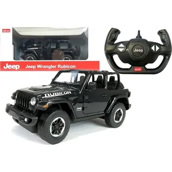 RC model auta Auto R/C Jeep Wrangler Rubicon 1:14 Rastar Černý