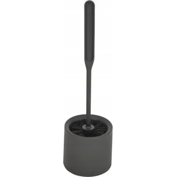 York WC štětka s držákem Černá Moderní (1 sada)