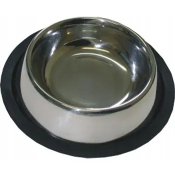 Miska pro psa Jedna kovová miska Chico stříbrná 0,95 l