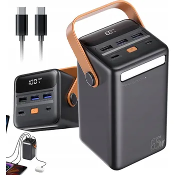 Powerbanka POWERBANKA 14.7*7.5*7.5CM 50000MAH 3XUSB 65W PRO SMARTWATCHE S DRŽÁKEM