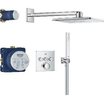 Grohe Sprchový set s termostatem pod omítku, 31x31 cm, 2 proudy, chrom - G34875000