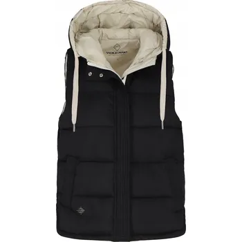 Dámská mikina DÁMSKÁ MIKINA S KAPUCÍ ČERNÁ VOLCANO V-AVRIL M