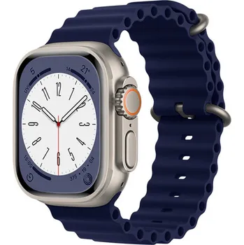 Řemínek na hodinky Techsuit Řemínek W038 Apple Watch 38 40 41 42mm Tmavě modrá
