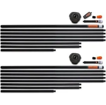 Signalizátor záběru Sada tyčových bójek Fox Halo Illuminated Marker Pole s diodou a ovladačem