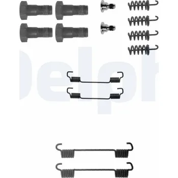 Brzdová čelist Sada příslušenství, brzdové čelisti DELPHI LY1198