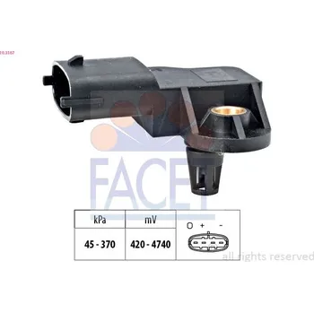 Čidlo automobilu Senzor tlaku sacího potrubí FACET 10.3167