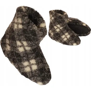 Dámské pantofle Papuče Pánské vlněné teplé bačkory z přírodní vlny, oteplovače 36-46