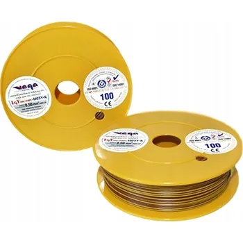 elektrický kabel Vodič LGY/H05V-K 0,50 mm2 100 m Hnědo-Žlutý