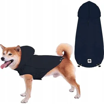 Obleček pro psa Nepromokavý pláštěnka pro psa, voděodolná kombinéza, tmavě modrá S