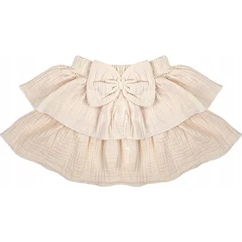 Dětská móda Mušelínová bavlněná sukýnka pro dívky béžová Nicol