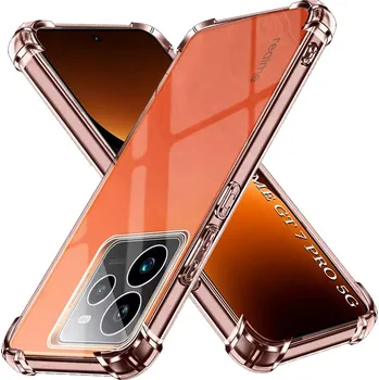 Pouzdro na mobilní telefon Techsuit Shockproof průhledný silikon Realme GT 7 Pro průhledný