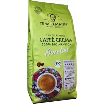 Káva Káva zrnková Tempelmann Aurelias Crema Bio 1 kg