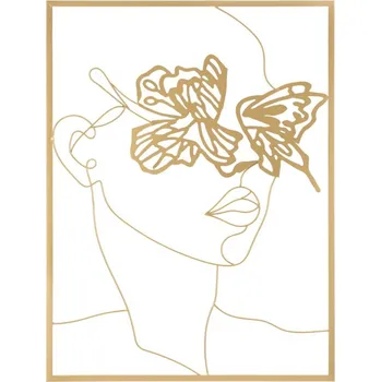 Mauro Ferretti Železný panel GOLD FACE 60X1X80 cm