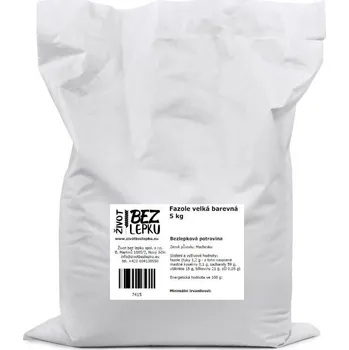 Luštěnina Život bez lepku Fazole velká barevná 5 kg
