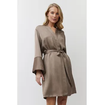 Dámský župan Aruelle lehký dámský župan hnědý - ARUTAUP/hnědá taupe / S ARU5J001-TAUP