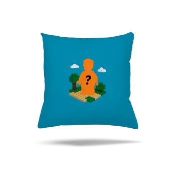 Polštář Bastard Lego postava z vlastní fotky polštář Blue Turquoise