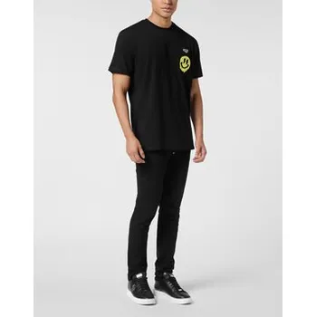 Pánské oblečení PHILIPP PLEIN T-Shirt 25561 Černá Regular Fit S