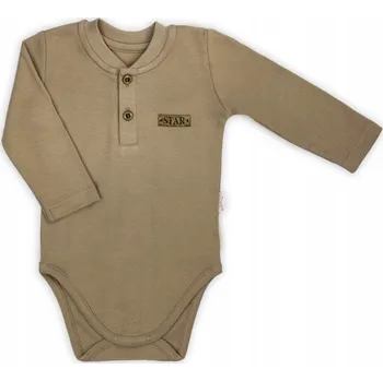 Kojenecký body Body pro chlapce kojenecké s dlouhým rukávem Star Nicol 68