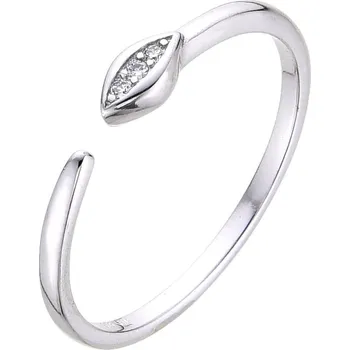 Prsten Stříbrný prsten se zirkony (1,12 g, 56)