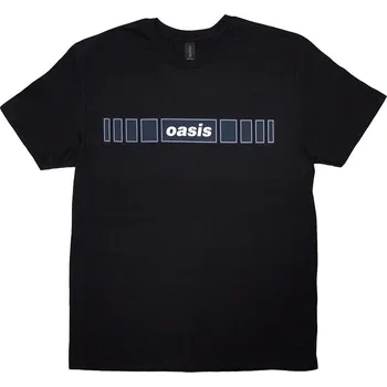 Pánské tričko Oasis Tričko Horizontal Bars Logo Unisex Black S