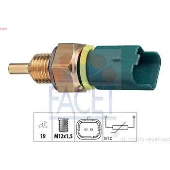 Auto-moto Snímač, teplota chladiva FACET 7.3276