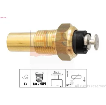 Čidlo automobilu Snímač, teplota chladiva EPS 1.830.235
