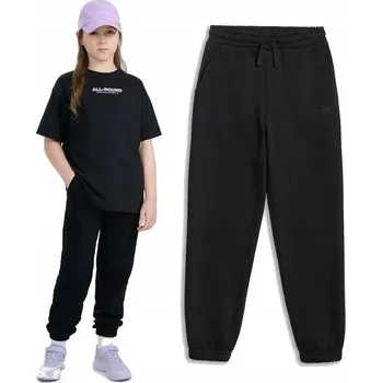 Podprsenka Dívčí tepláky bavlněné 4F F1509 zateplené černé 164.