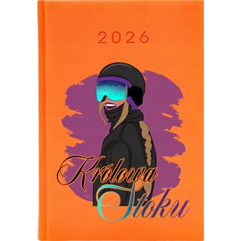 Kalendář Knižkový kalendář 2026 A5 FunnyCase oranžový