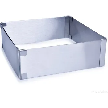 Nádoba na pečení CREMO | nastavitelná čtvercová forma na pečení | nerezová ocel | 15–28 cm