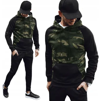 Pánská móda PÁNSKÁ MIKINA KLOKANKA S KAPUCÍ vel. XL