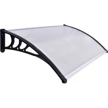 Stříška nad vchodové dveře Stříška nad dveře Gockowiak polykarbonátová černá 150 cm x 80 cm