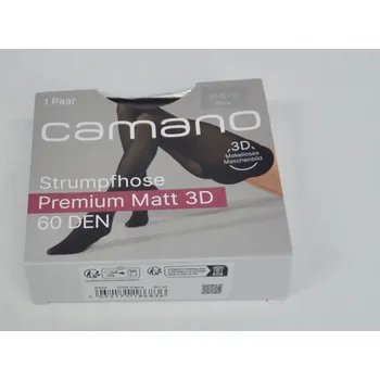 Dámské punčochy Hladké Punčocháče Camano 60 DEN černé Black, velikost M