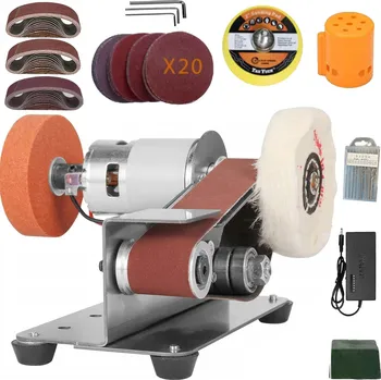 stolní bruska Elektrická multifunkční pásová bruska stolní na kov, ostřička nožů