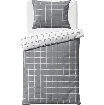 BedTex Flanelové povlečení Kostka City Velikost: jednolůžko 140x200 + 70x90 cm